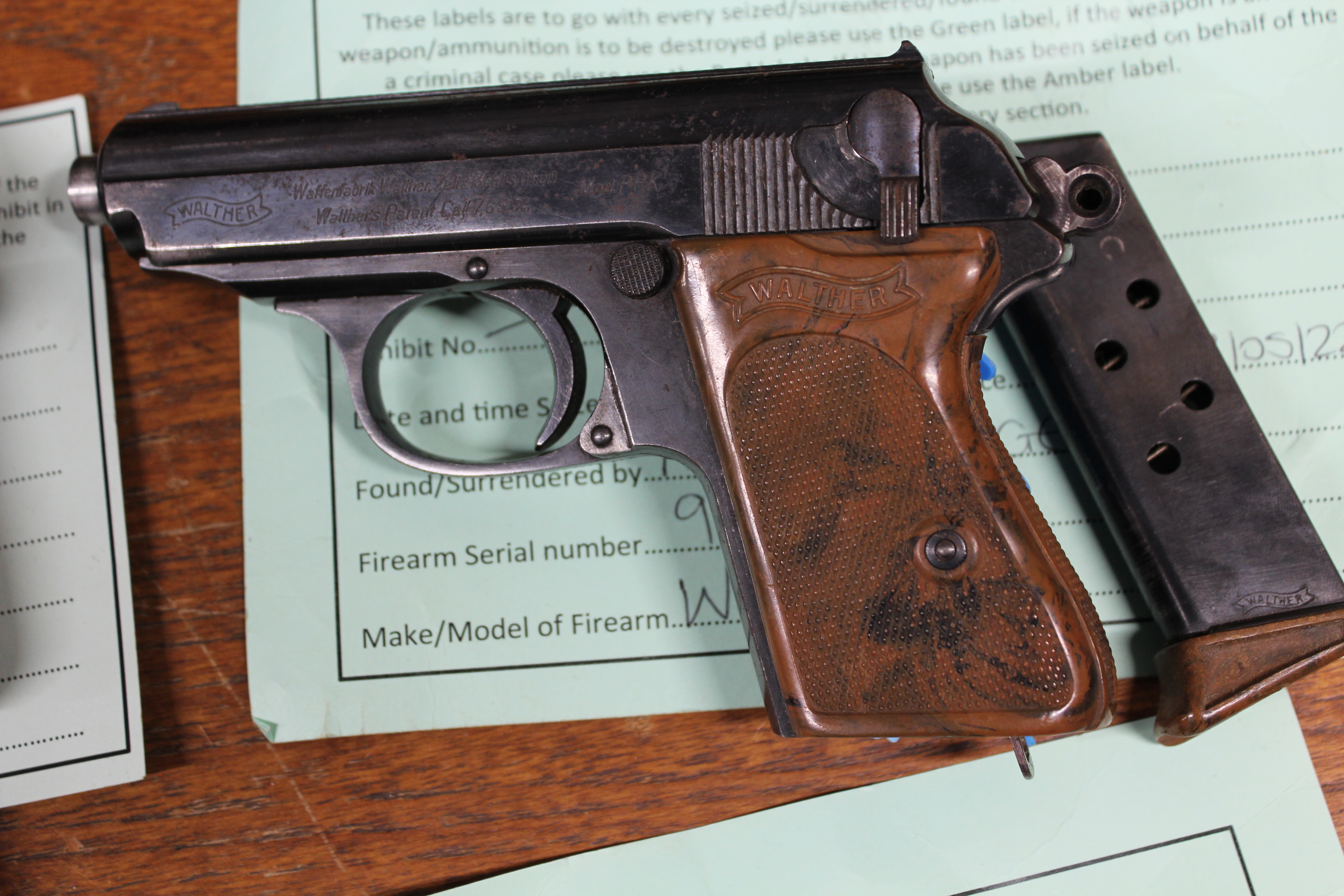 A Walther PPK was one of the weapons handed in to Wiltshire Police as part of Op Aztec the national firearms surrender