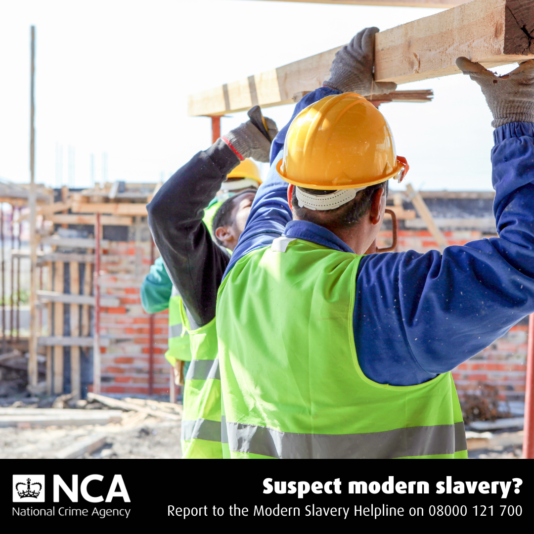 NCA graphic construction workers on site 