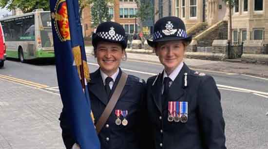 Chief Constable and Staff Officer in attendance at Police National Memorial Day