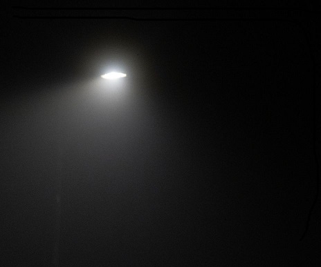A poorly lit street