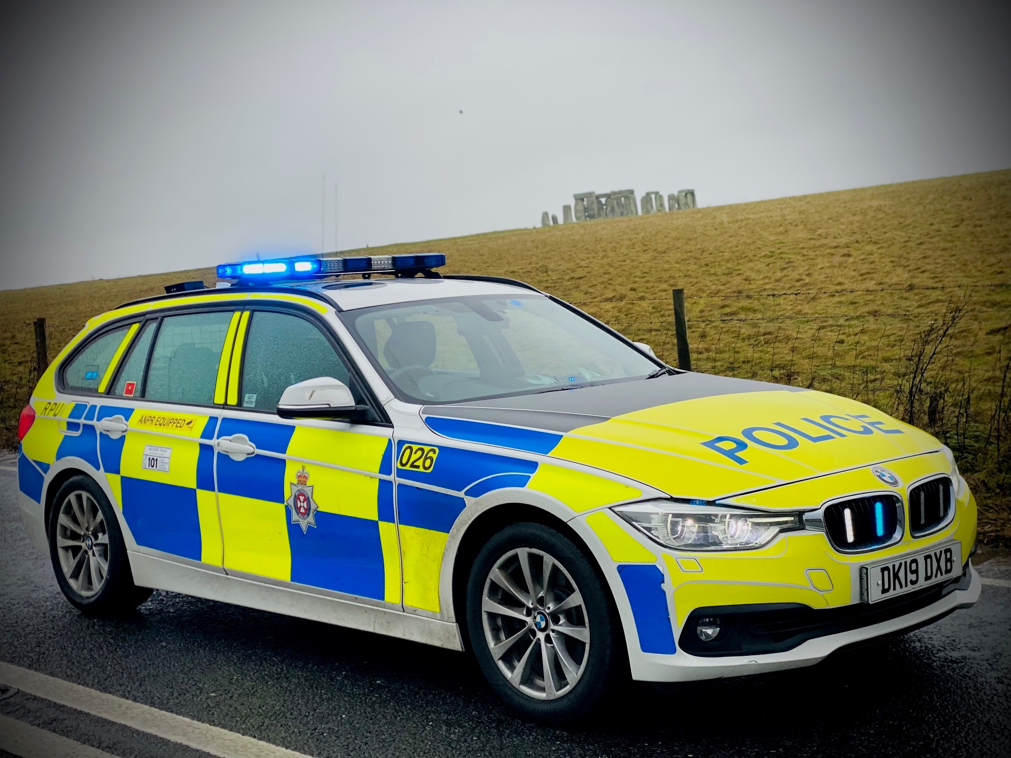 RPU vehicle near to Stonehenge