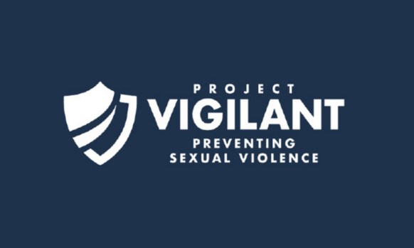 dark blue background with project vigilant logo 