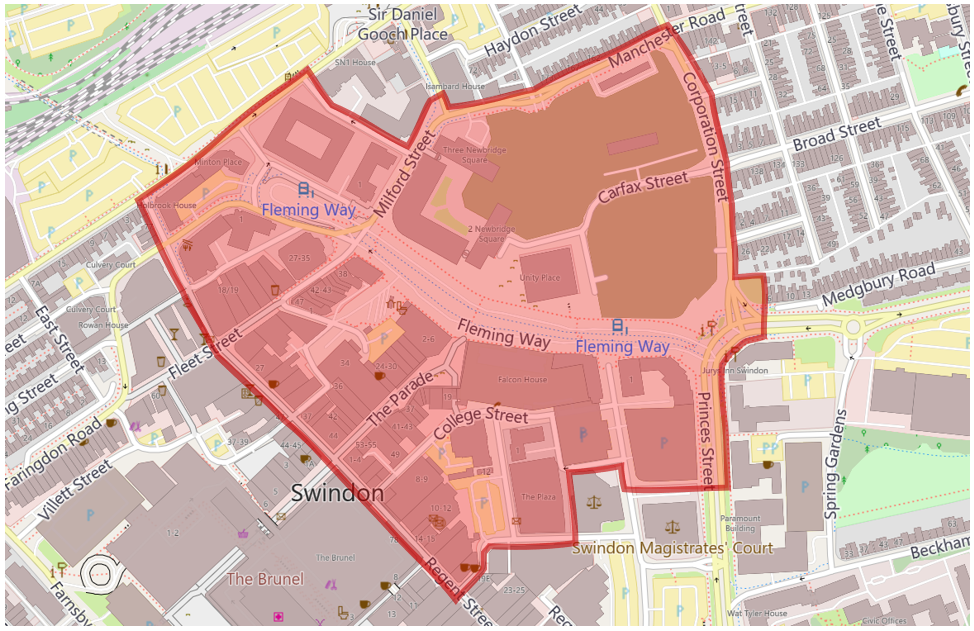 dispersal zone map
