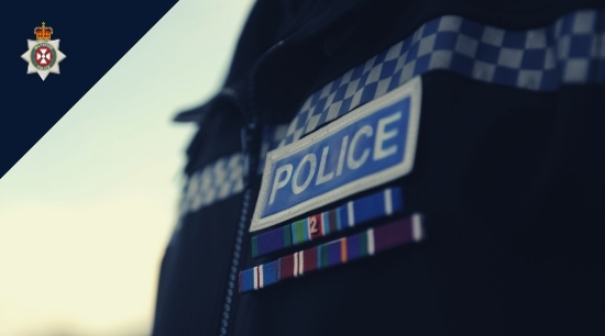 stock image of police badge
