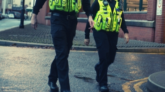 stock image of officers walking the beat