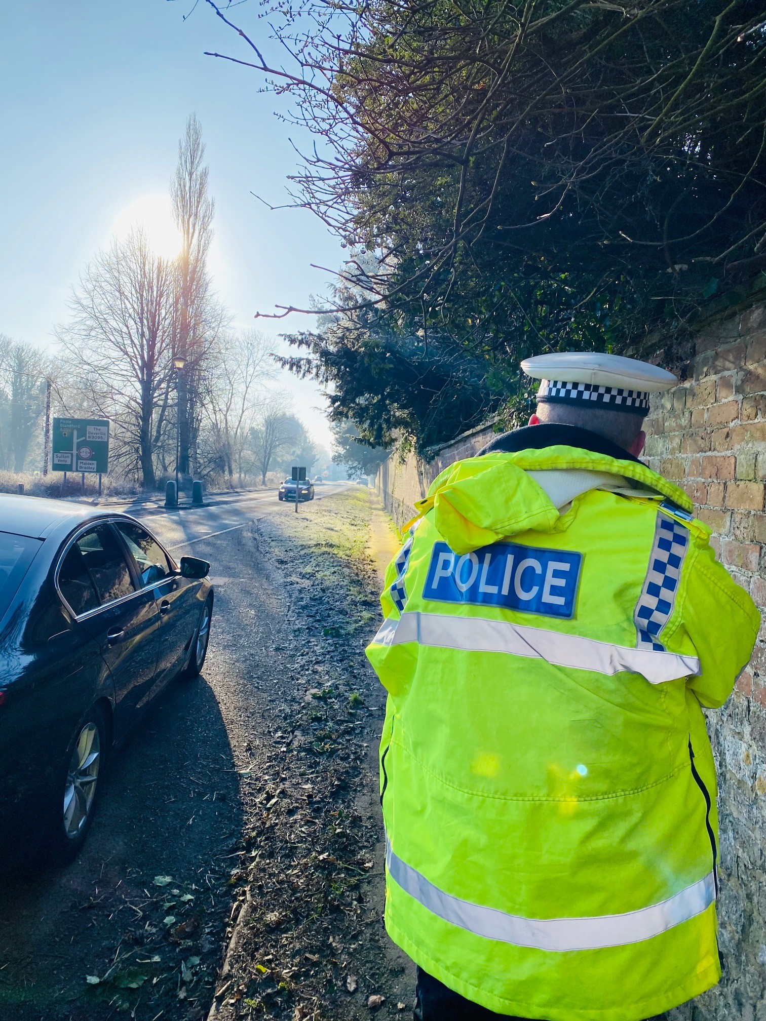 image of speed checks being carried out by Project Zero officers