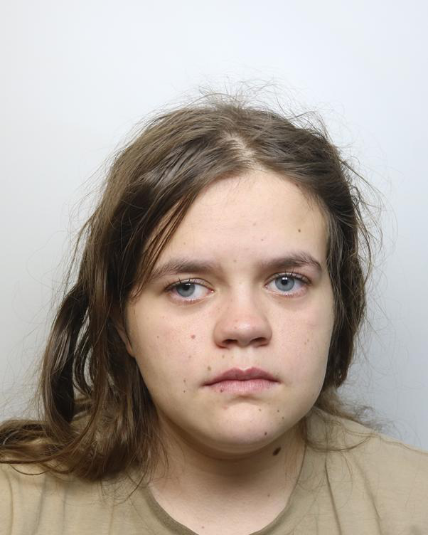 Custody shot of Sophie James who has been jailed for 14 months