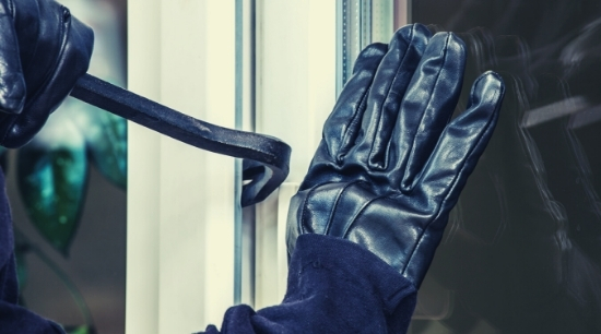 burglary stock image