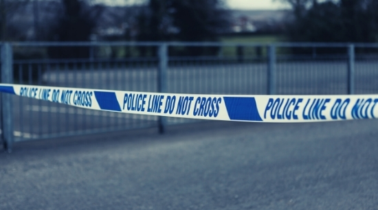 stock image of police tape